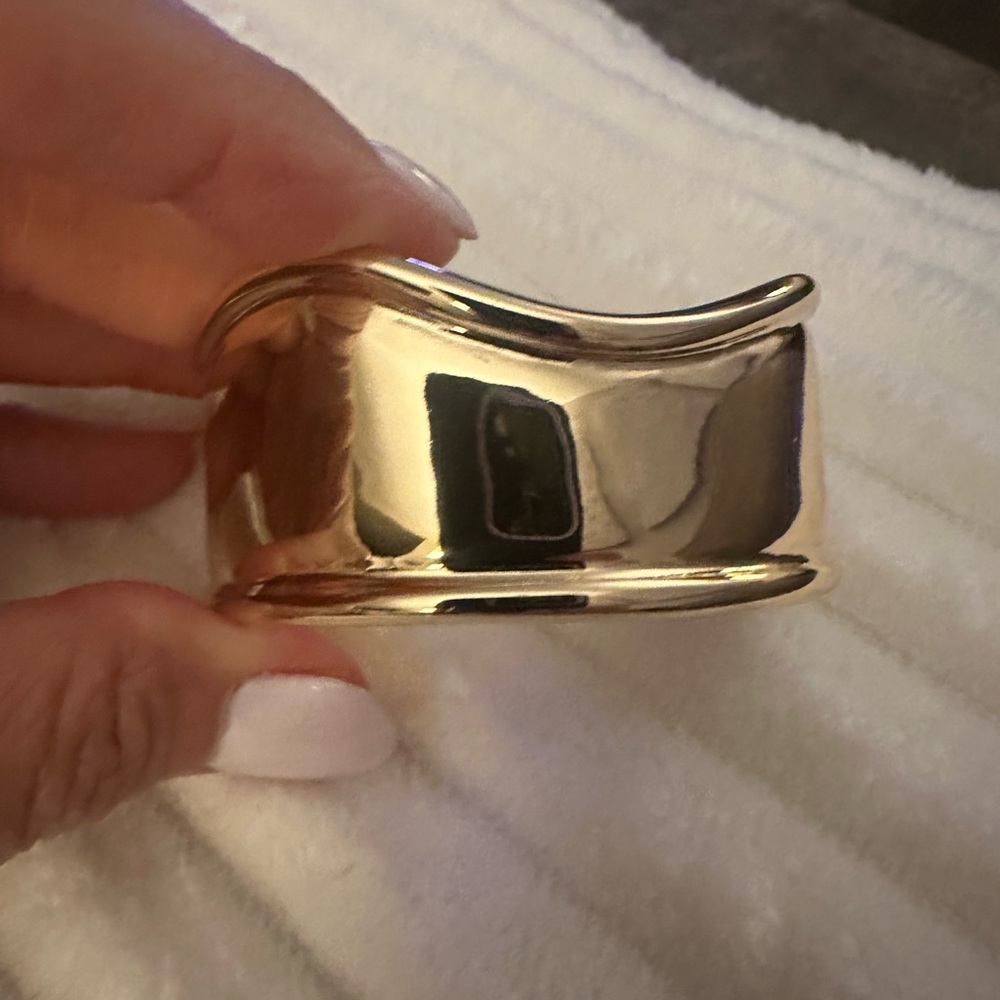 Anthropologie Gold Cuff Bracelet